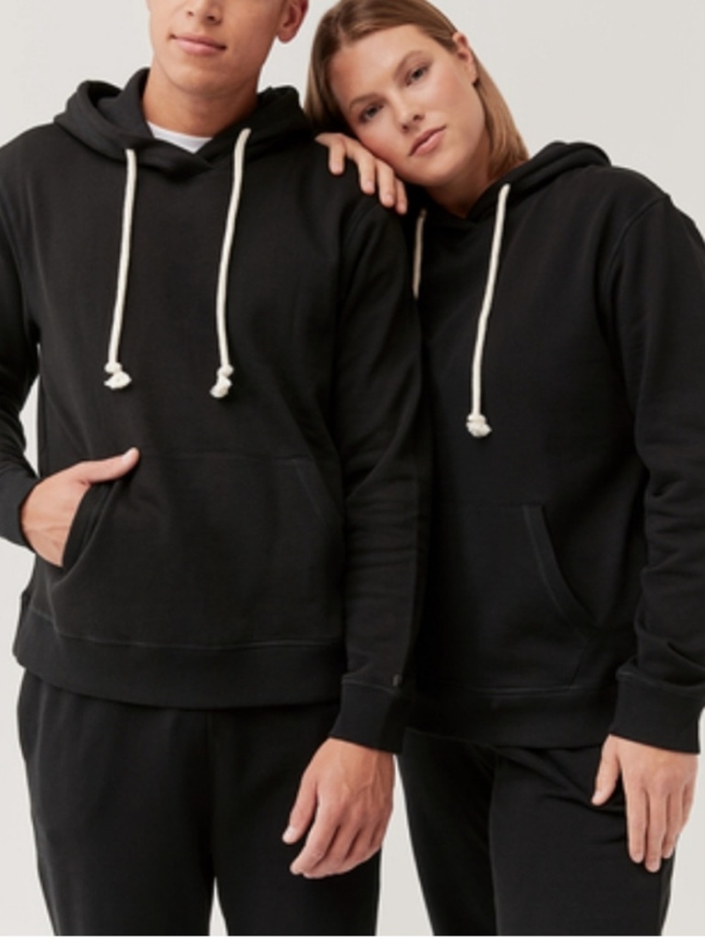 PACT UNISEX ONE FOR ALL ORGANIC COTTON HOODIE SWEATSHIRT BLACK LARGE